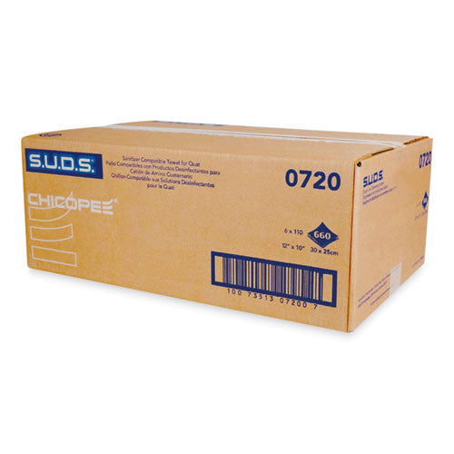 Chicopee® wholesale. S.u.d.s. Single Use Dispensing System Towels For Quat, 10 X 12, 110-roll, 6 Rolls-carton. HSD Wholesale: Janitorial Supplies, Breakroom Supplies, Office Supplies.