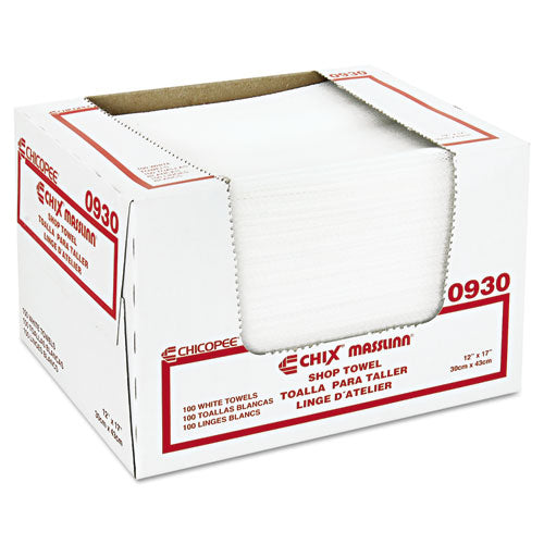 Chix® wholesale. Masslinn Shop Towels, 12 X 17, White, 100-pack, 12 Packs-carton. HSD Wholesale: Janitorial Supplies, Breakroom Supplies, Office Supplies.