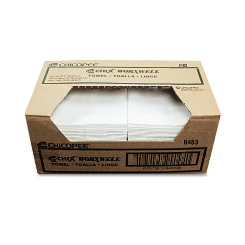 Chicopee® wholesale. Durawipe Shop Towels, 13 X 15, Flat, White, 300-carton. HSD Wholesale: Janitorial Supplies, Breakroom Supplies, Office Supplies.