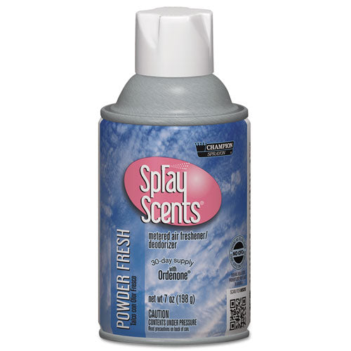 Chase Products wholesale. Sprayscents Metered Air Freshener Refill, Powder Fresh, 7 Oz Aerosol, 12-carton. HSD Wholesale: Janitorial Supplies, Breakroom Supplies, Office Supplies.