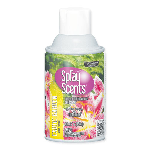 Chase Products wholesale. Sprayscents Metered Air Fresheners, Exotic Garden Scent, 7 Oz, 12-carton. HSD Wholesale: Janitorial Supplies, Breakroom Supplies, Office Supplies.