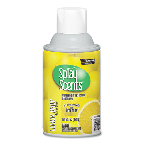 Chase Products wholesale. Sprayscents Metered Air Freshener Refill, Lemon, 7 Oz Aerosol, 12-carton. HSD Wholesale: Janitorial Supplies, Breakroom Supplies, Office Supplies.