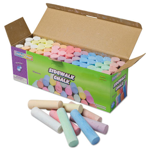 Creativity Street® wholesale. Sidewalk Chalk, 4 X 1 Dia. Jumbo Stick, 12 Assorted Colors, 52-set. HSD Wholesale: Janitorial Supplies, Breakroom Supplies, Office Supplies.
