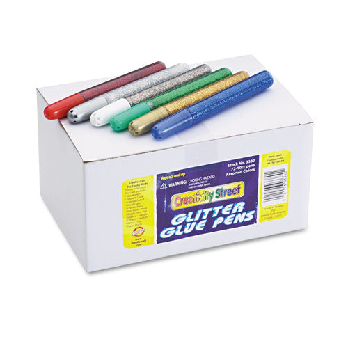 Creativity Street® wholesale. Glitter Glue Pens, Assorted, 10 Cc Tube, 72-pack. HSD Wholesale: Janitorial Supplies, Breakroom Supplies, Office Supplies.