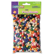 Creativity Street® wholesale. Pony Beads, Plastic, 6 Mm X 9 Mm, Assorted Colors, 1,000-set. HSD Wholesale: Janitorial Supplies, Breakroom Supplies, Office Supplies.