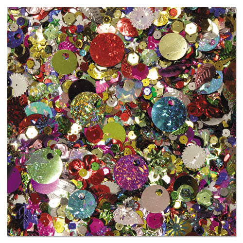 Creativity Street® wholesale. Sequins And Spangles, Assorted Metallic Colors, 4 Oz-pack. HSD Wholesale: Janitorial Supplies, Breakroom Supplies, Office Supplies.