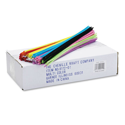 Creativity Street® wholesale. Regular Stems, 12" X 0.16", Metal Wire, Polyester, Assorted, 1,000-box. HSD Wholesale: Janitorial Supplies, Breakroom Supplies, Office Supplies.