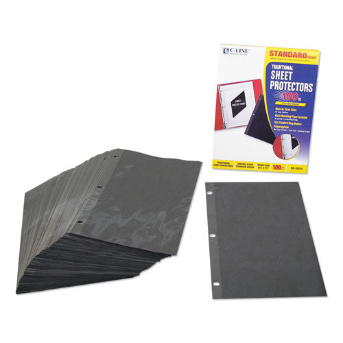 C-Line® wholesale. Traditional Polypropylene Sheet Protectors, Standard Weight, 11 X 8 1-2, 100-bx. HSD Wholesale: Janitorial Supplies, Breakroom Supplies, Office Supplies.