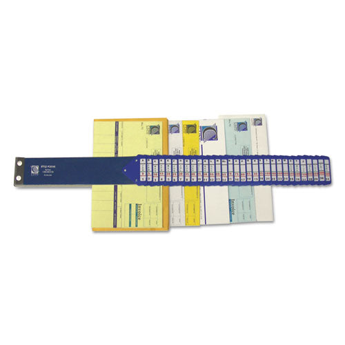 C-Line® wholesale. Heavy-duty Indexed Sorter, 31 Dividers, Alpha-numeric-months-dates-days, Letter-size, Blue Frame. HSD Wholesale: Janitorial Supplies, Breakroom Supplies, Office Supplies.