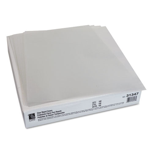 C-Line® wholesale. Report Covers, Economy Vinyl, Clear, 8 1-2 X 11, 100-bx. HSD Wholesale: Janitorial Supplies, Breakroom Supplies, Office Supplies.