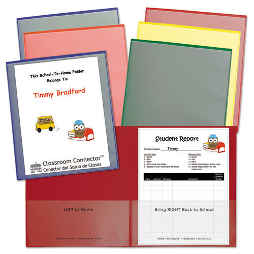 C-Line® wholesale. Classroom Connector Folders, Assorted, 6-pk. HSD Wholesale: Janitorial Supplies, Breakroom Supplies, Office Supplies.
