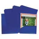 C-Line® wholesale. Two-pocket Heavyweight Poly Portfolio Folder, 3-hole Punch, Letter, Blue, 25-box. HSD Wholesale: Janitorial Supplies, Breakroom Supplies, Office Supplies.