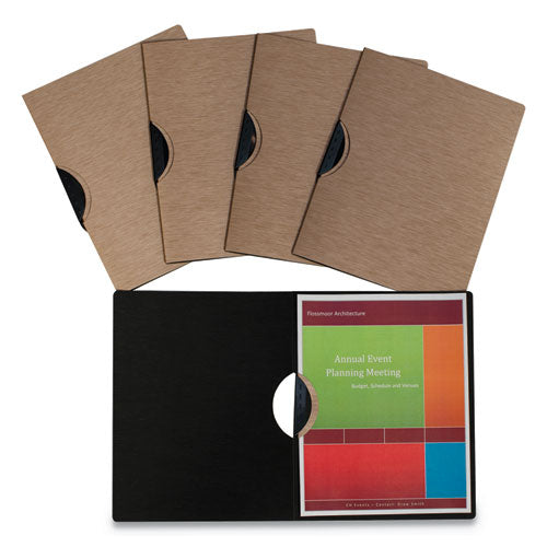 C-Line® wholesale. Modern Metallic Executive Style Report Cover, 8 1-2" X 11", Bronze, 5-pack. HSD Wholesale: Janitorial Supplies, Breakroom Supplies, Office Supplies.