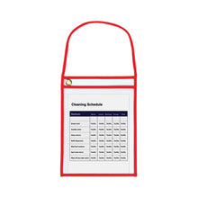 Load image into Gallery viewer, C-Line® wholesale. 1-pocket Shop Ticket Holder W-strap And Red Stitching, 75-sheet, 9 X 12, 15-box. HSD Wholesale: Janitorial Supplies, Breakroom Supplies, Office Supplies.