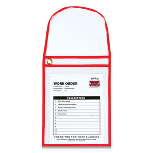 C-Line® wholesale. 1-pocket Shop Ticket Holder W-strap And Red Stitching, 75-sheet, 9 X 12, 15-box. HSD Wholesale: Janitorial Supplies, Breakroom Supplies, Office Supplies.