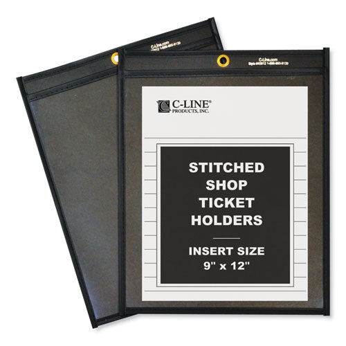 C-Line® wholesale. Shop Ticket Holders, Stitched, One Side Clear, 75 Sheets, 9 X 12, 25-box. HSD Wholesale: Janitorial Supplies, Breakroom Supplies, Office Supplies.