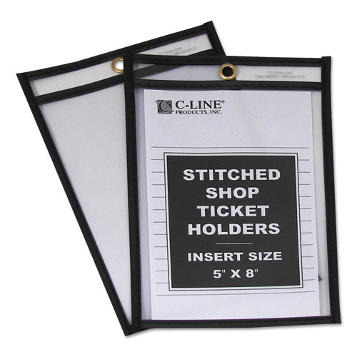 C-Line® wholesale. Shop Ticket Holders, Stitched, Both Sides Clear, 25 Sheets, 5 X 8, 25-box. HSD Wholesale: Janitorial Supplies, Breakroom Supplies, Office Supplies.