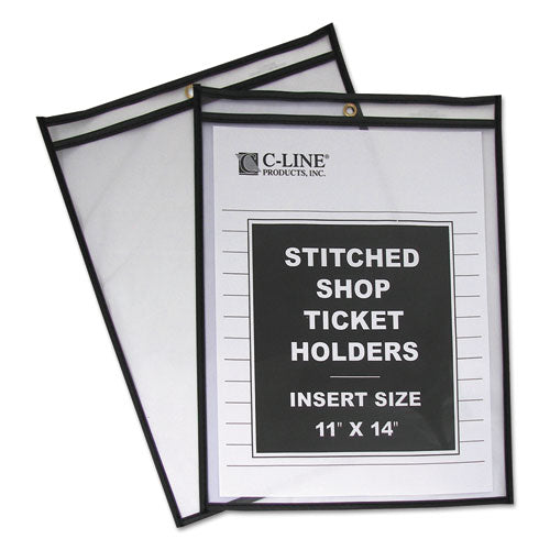 C-Line® wholesale. Shop Ticket Holders, Stitched, Both Sides Clear, 75 Sheets, 11 X 14, 25-box. HSD Wholesale: Janitorial Supplies, Breakroom Supplies, Office Supplies.