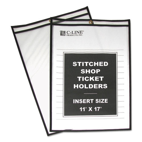 C-Line® wholesale. Shop Ticket Holders, Stitched, Both Sides Clear, 75", 11 X 17, 25-box. HSD Wholesale: Janitorial Supplies, Breakroom Supplies, Office Supplies.