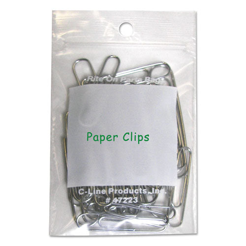 C-Line® wholesale. Write-on Poly Bags, 2 Mil, 2" X 3", Clear, 1,000-carton. HSD Wholesale: Janitorial Supplies, Breakroom Supplies, Office Supplies.