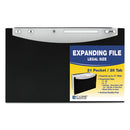 C-Line® wholesale. 21-pocket Stand-up Design Expanding File, 12" Expansion, 21 Sections, 1-21-cut Tab, Legal Size, Black. HSD Wholesale: Janitorial Supplies, Breakroom Supplies, Office Supplies.