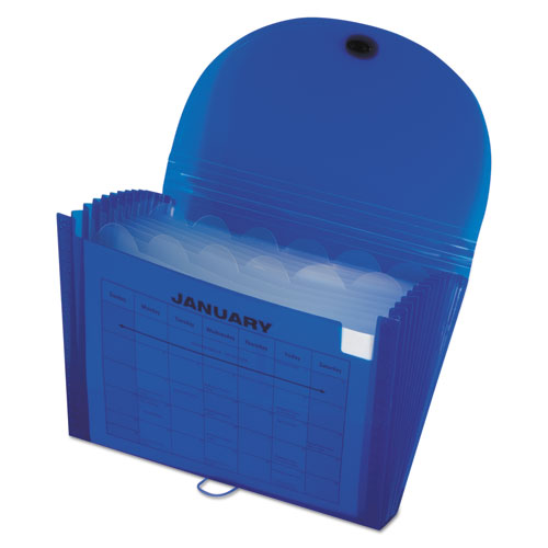 C-Line® wholesale. Expanding Files, 1.63" Expansion, 13 Sections, Letter Size, Blue. HSD Wholesale: Janitorial Supplies, Breakroom Supplies, Office Supplies.