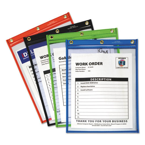 C-Line® wholesale. Heavy-duty Super Heavyweight Plus Stitched Shop Ticket Holders, Asst, 9x12, 20-bx. HSD Wholesale: Janitorial Supplies, Breakroom Supplies, Office Supplies.