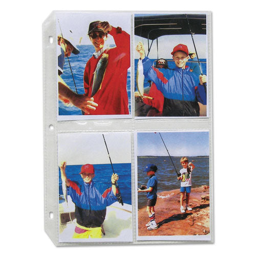 C-Line® wholesale. Clear Photo Pages For 8, 3-1-2 X 5 Photos, 3-hole Punched, 11-1-4 X 8-1-8. HSD Wholesale: Janitorial Supplies, Breakroom Supplies, Office Supplies.