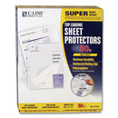 C-Line® wholesale. Super Heavyweight Poly Sheet Protectors, Non-glare, 2", 11 X 8 1-2, 50-bx. HSD Wholesale: Janitorial Supplies, Breakroom Supplies, Office Supplies.