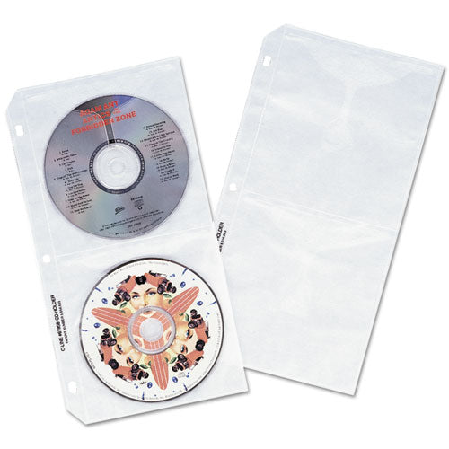C-Line® wholesale. Deluxe Cd Ring Binder Storage Pages, Standard, Stores 4 Cds, 10-pack. HSD Wholesale: Janitorial Supplies, Breakroom Supplies, Office Supplies.