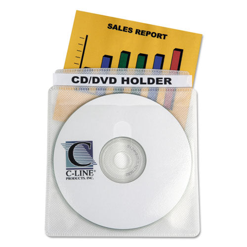C-Line® wholesale. Deluxe Individual Cd-dvd Holders, 50-bx. HSD Wholesale: Janitorial Supplies, Breakroom Supplies, Office Supplies.
