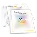 C-Line® wholesale. High Capacity Polypropylene Sheet Protectors, Clear, 50", 11 X 8 1-2, 25-bx. HSD Wholesale: Janitorial Supplies, Breakroom Supplies, Office Supplies.