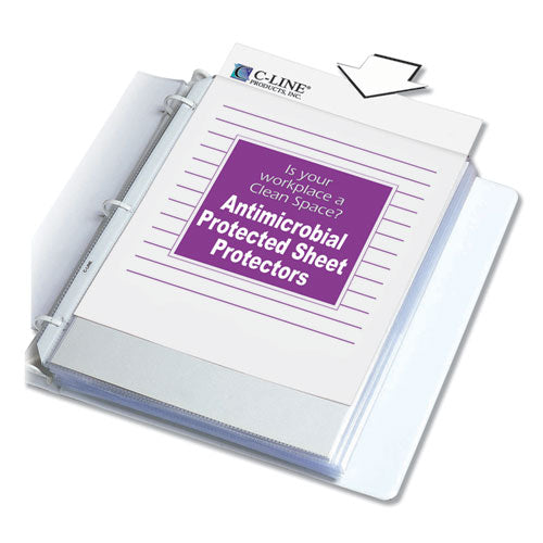 C-Line® wholesale. Hvywt Poly Sht Protectors, Clear, Top-loading, 2", 11 X 8 1-2, 100-bx. HSD Wholesale: Janitorial Supplies, Breakroom Supplies, Office Supplies.