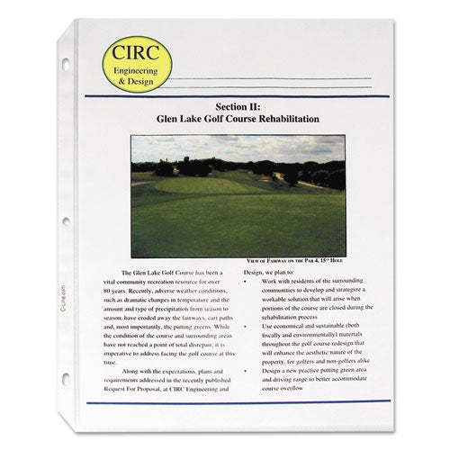 C-Line® wholesale. Standard Weight Polypropylene Sheet Protectors, Non-glare, 2", 11 X 8 1-2, 50-bx. HSD Wholesale: Janitorial Supplies, Breakroom Supplies, Office Supplies.