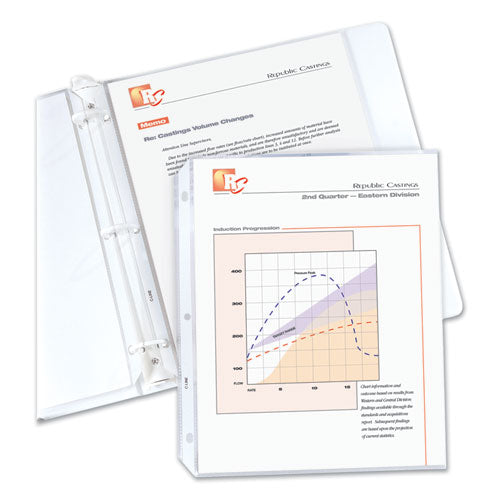 C-Line® wholesale. Standard Weight Polypropylene Sheet Protectors, Non-glare, 2", 11 X 8 1-2, 100-bx. HSD Wholesale: Janitorial Supplies, Breakroom Supplies, Office Supplies.