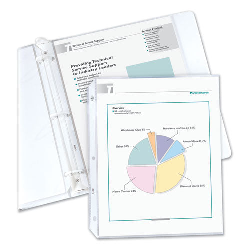C-Line® wholesale. Economy Weight Poly Sheet Protectors, Reduced Glare, 2", 11 X 8 1-2, 200-bx. HSD Wholesale: Janitorial Supplies, Breakroom Supplies, Office Supplies.
