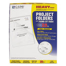 C-Line® wholesale. Poly Project Folders, Letter Size, Clear, 25-box. HSD Wholesale: Janitorial Supplies, Breakroom Supplies, Office Supplies.