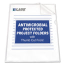 C-Line® wholesale. Antimicrobial Protected Poly Project Folders, Letter Size, Clear, 25-box. HSD Wholesale: Janitorial Supplies, Breakroom Supplies, Office Supplies.