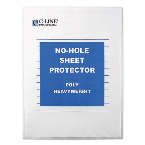 C-Line® wholesale. Top-load No-hole Sheet Protectors, Heavyweight, Clear, 2" Capacity, 25-bx. HSD Wholesale: Janitorial Supplies, Breakroom Supplies, Office Supplies.