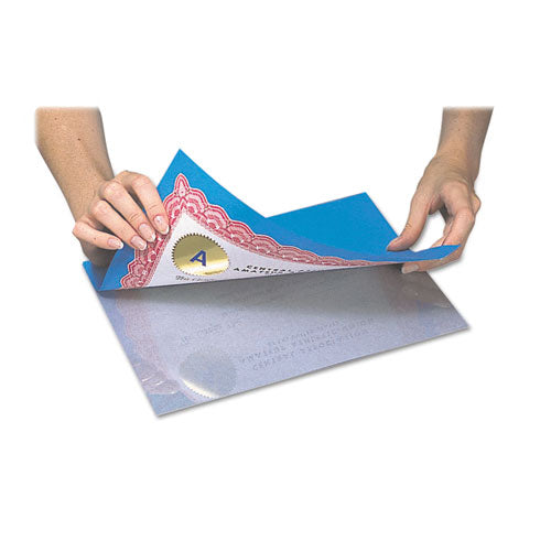 C-Line® wholesale. Cleer Adheer Self-adhesive Laminating Film, 2 Mil, 9" X 12", Gloss Clear, 50-box. HSD Wholesale: Janitorial Supplies, Breakroom Supplies, Office Supplies.