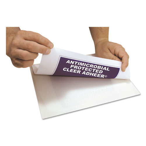 C-Line® wholesale. Cleer Adheer Self-adhesive Laminating Film, 3 Mil, 9" X 12", Gloss Clear, 50-box. HSD Wholesale: Janitorial Supplies, Breakroom Supplies, Office Supplies.