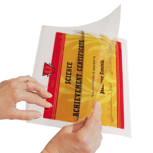 C-Line® wholesale. Quick Cover Laminating Pockets, 12 Mil, 9.13" X 11.5", Gloss Clear, 25-box. HSD Wholesale: Janitorial Supplies, Breakroom Supplies, Office Supplies.