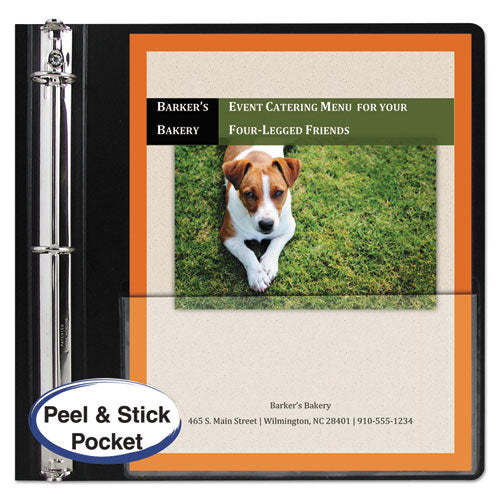 C-Line® wholesale. Peel And Stick Add-on Filing Pockets, 25", 11 X 8 1-2, 10-pack. HSD Wholesale: Janitorial Supplies, Breakroom Supplies, Office Supplies.