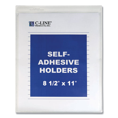 C-Line® wholesale. Self-adhesive Shop Ticket Holders, Super Heavy, 15 Sheets, 8 1-2 X 11, 50-box. HSD Wholesale: Janitorial Supplies, Breakroom Supplies, Office Supplies.