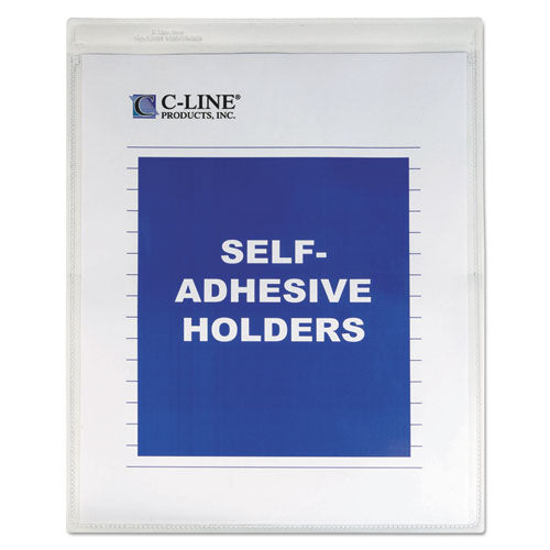 C-Line® wholesale. Self-adhesive Shop Ticket Holders, Super Heavy, 50 Sheets, 9 X 12, 50-box. HSD Wholesale: Janitorial Supplies, Breakroom Supplies, Office Supplies.