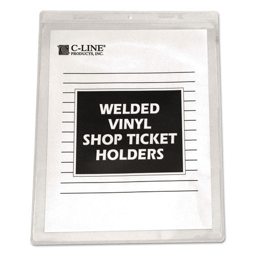 C-Line® wholesale. Clear Vinyl Shop Ticket Holders, Both Sides Clear, 15 Sheets, 8 1-2 X 11, 50-bx. HSD Wholesale: Janitorial Supplies, Breakroom Supplies, Office Supplies.
