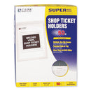 C-Line® wholesale. Clear Vinyl Shop Ticket Holders, Both Sides Clear, 50 Sheets, 9 X 12, 50-box. HSD Wholesale: Janitorial Supplies, Breakroom Supplies, Office Supplies.