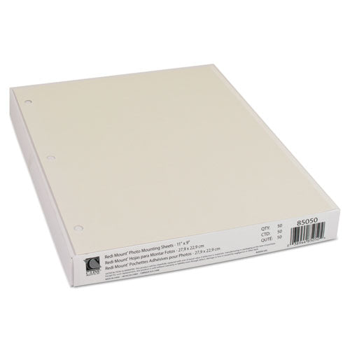 C-Line® wholesale. Redi-mount Photo-mounting Sheets, 11 X 9, 50-box. HSD Wholesale: Janitorial Supplies, Breakroom Supplies, Office Supplies.