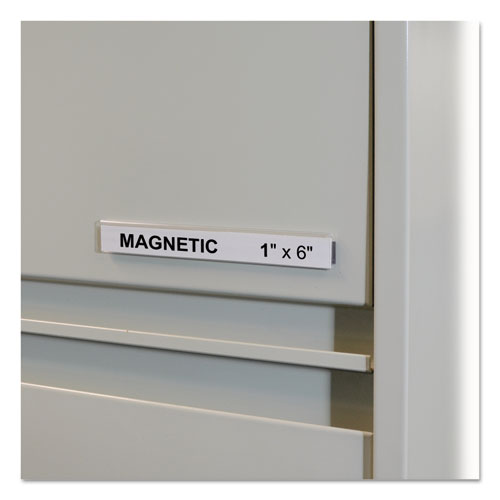 C-Line® wholesale. Hol-dex Magnetic Shelf-bin Label Holders, Side Load, 1" X 6", Clear, 10-box. HSD Wholesale: Janitorial Supplies, Breakroom Supplies, Office Supplies.