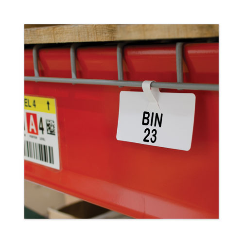 C-Line® wholesale. Wire Rack Shelf Tag, Side Load, 3.5 X 1.5, White, 10-pack. HSD Wholesale: Janitorial Supplies, Breakroom Supplies, Office Supplies.